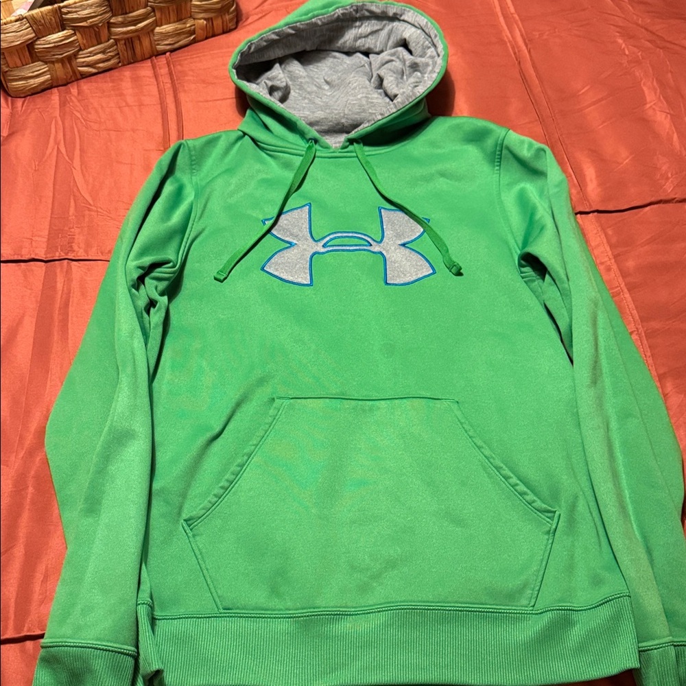 Under Armour Vibrant Green Hoodie with Logo